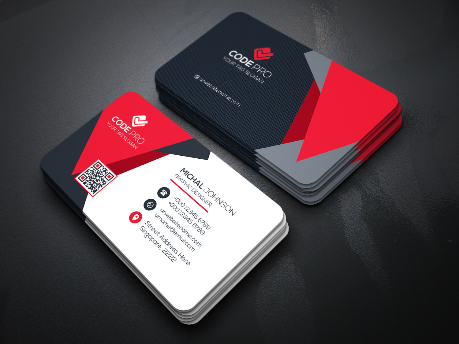 Business Cards, a Business Card Template by Genereux Art