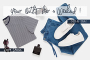 Fashionable Duo Font & Illustr., a Script Font by Designwork (Thumbnail 10 of 20)