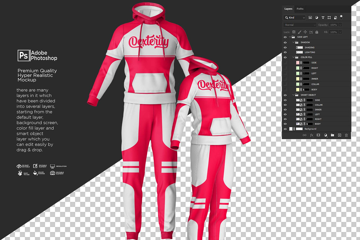 Drafting Jumper Hoodie Set Mockup, a Shirt Mockup by Nanggroe Scripting (Photo 5 of 9)