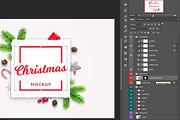 Christmas Card Paper Mockup, a Product Mockup by RSplaneta (Thumbnail 2 of 2)