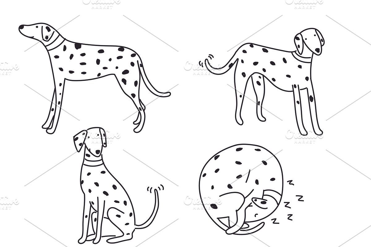 Cute doodle dogs (big collection), an Animal Illustration by Liz Pengilley Studio (Photo 9 of 23)
