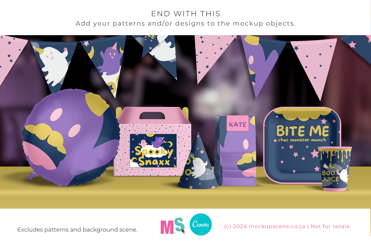 Party Printables Canva Mockup Set, a Packaging Mockup by Mockup Scene (Photo 10 of 12)