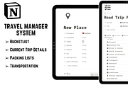 Notion Travel Manager System, a Templates & Theme by 2 Nomazi (Thumbnail 2 of 3)