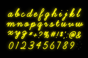 Cursive Neon Type