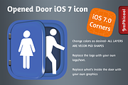 iOS 7 app icon - Opened Door, an Icon by Graphicool (Thumbnail 2 of 3)