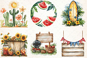 Summer Wooden Sign Sublimation, an Illustration by Libby Wishes (Thumbnail 2 of 6)