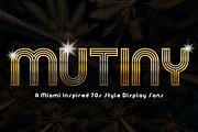 Mutiny, a Sans Serif Font by Loudoun Design Co. (Thumbnail 1 of 6)