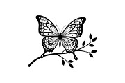 Butterfly Branch SVG Bundle, an Illustration by Creativeshirt (Thumbnail 25 of 31)