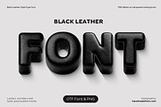 Black Leather Font, a Sans Serif Font by Handmadefont (Thumbnail 1 of 10)