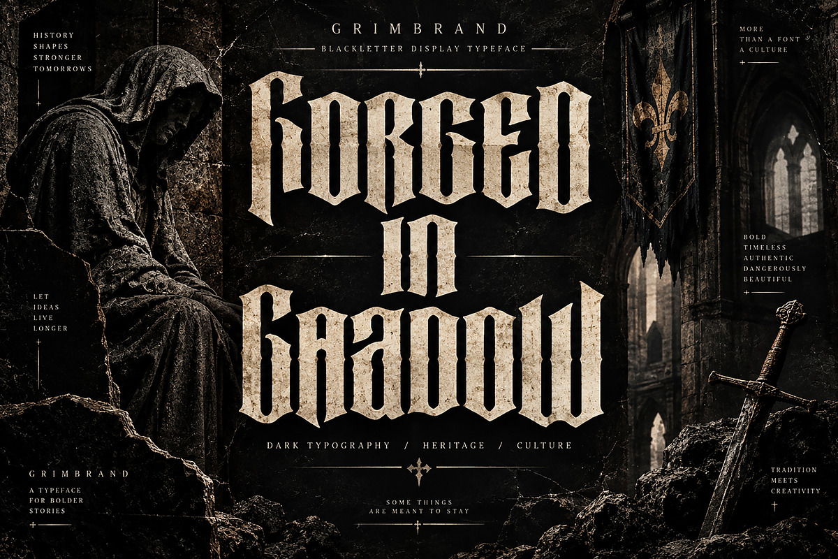 Grimbrand, a Blackletter Font by Wow Magic (Photo 4 of 5)