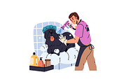 Pet, dog & cat grooming salon set, an Animal Illustration by PaperTrident (Thumbnail 8 of 8)