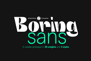 Boring Sans 30 Fonts