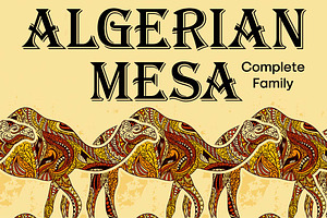 Algerian Mesa Complete, a Font by FontMesa