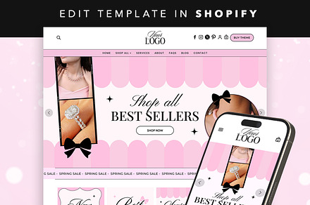 Pretty Pink Girly Shopify Theme