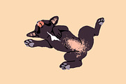 French bulldogs set + sticker pack, an Animal Illustration by PaperTrident (Thumbnail 7 of 11)