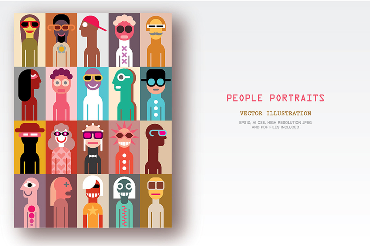 Group of People vector illustration, a Person Illustration by danjazzia