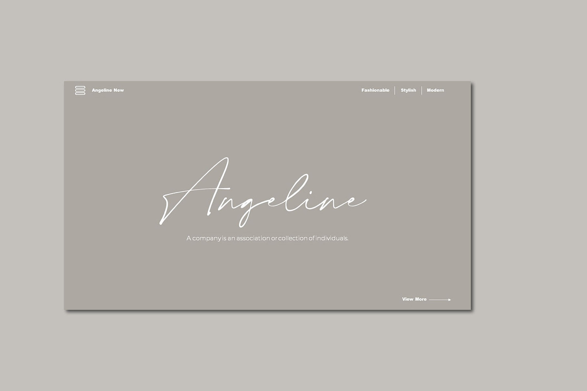 Angeline Google Slide Template, a Presentation Template by Barland Design (Photo 1 of 9)