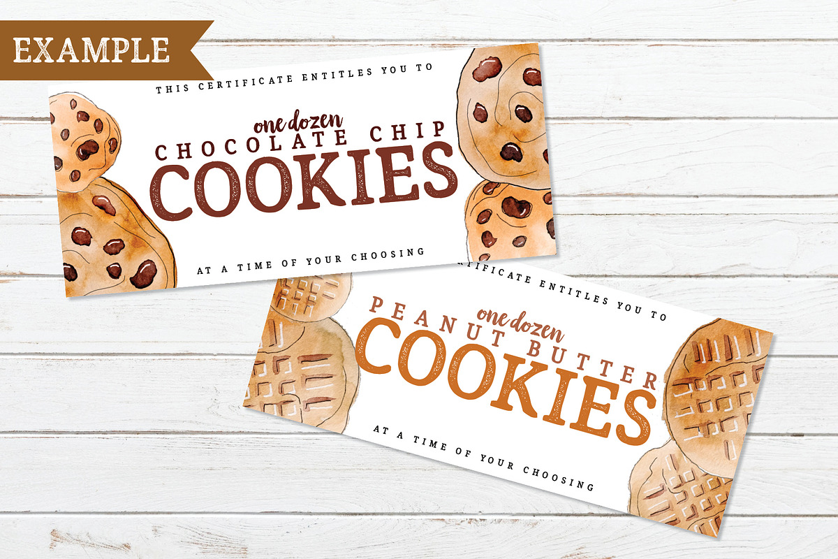 Watercolor Cookie PNG, an Illustration by CatBoneDesign (Photo 2 of 4)