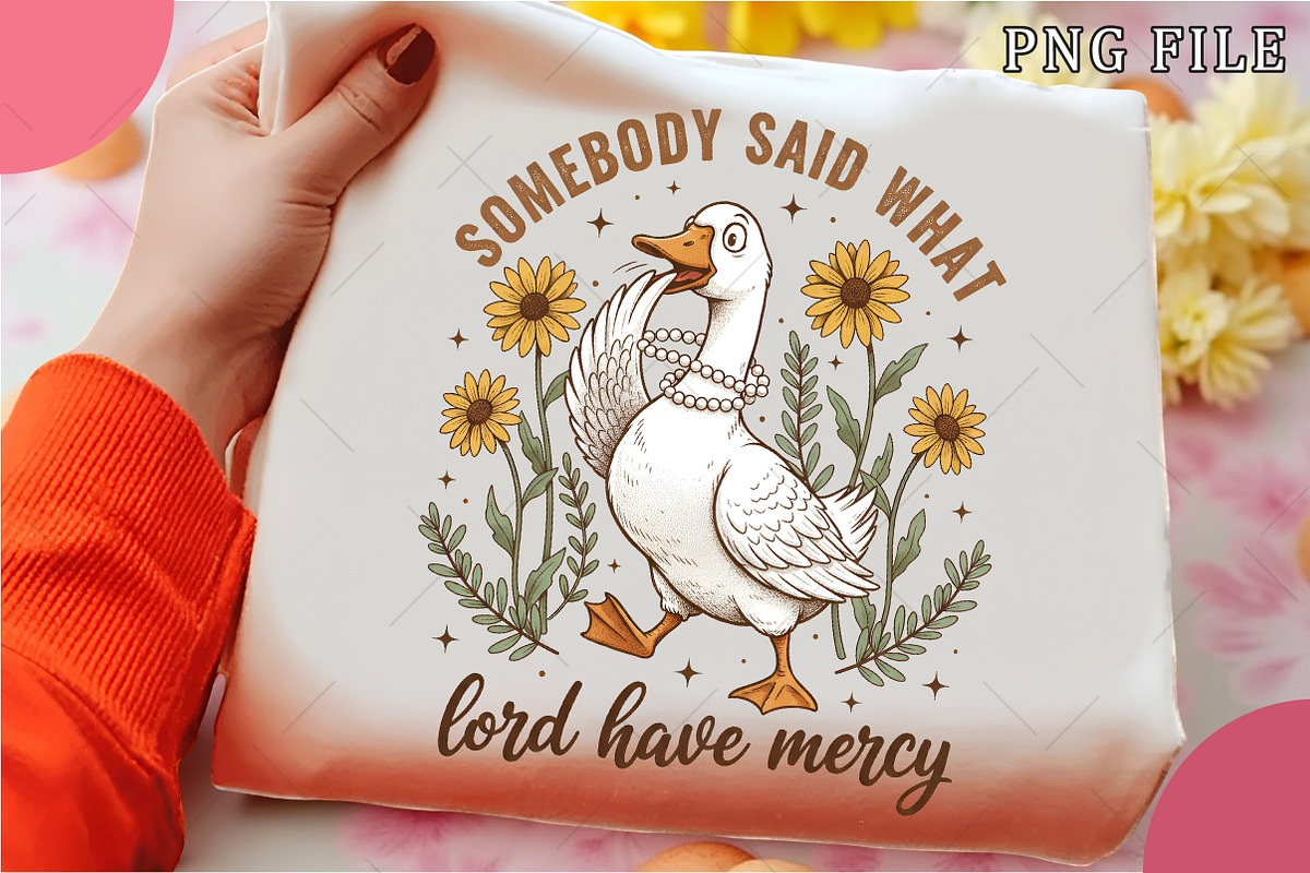 Spring Silly Goose Sublimation Png, an Illustration by OK Design (Photo 1 of 6)