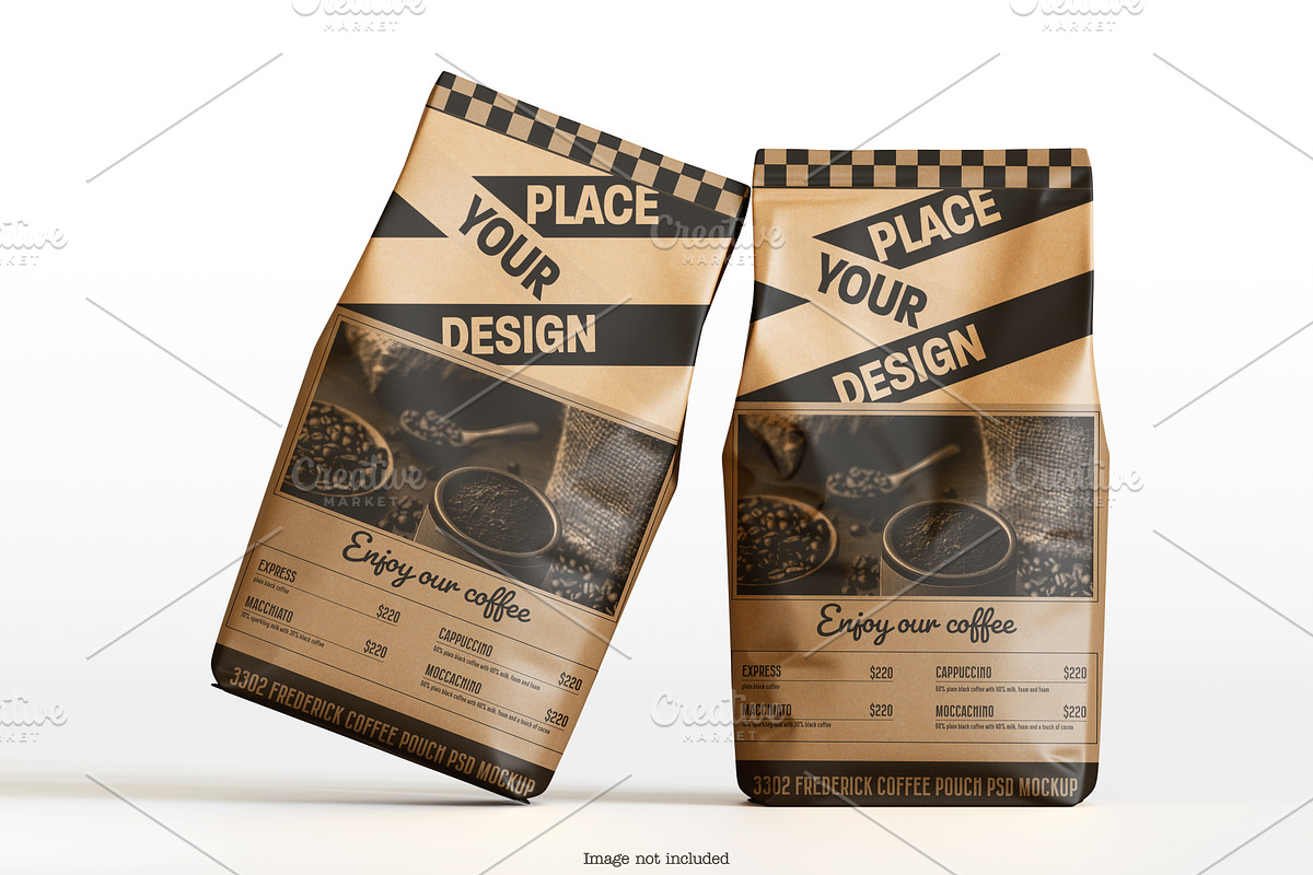 Coffee Pouch Mockup Bundles, a Packaging Mockup by Ambo Ampeng (Photo 14 of 22)