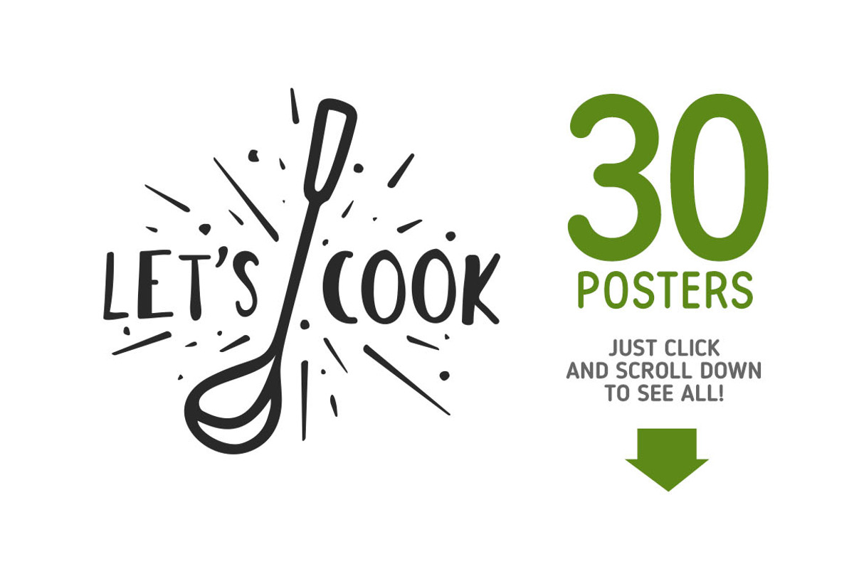 Kitchen Posters Collection, a Decorative Illustration by Chelovector (Photo 2 of 6)