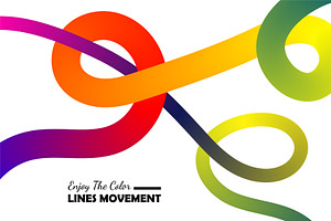 3D Fluid Path Gradient Lines, a Background Graphic by hkmonir