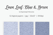 48 Digital Papers - Linen Leaf 12x12, a Pattern Graphic by Paperweight Memories (Thumbnail 2 of 5)
