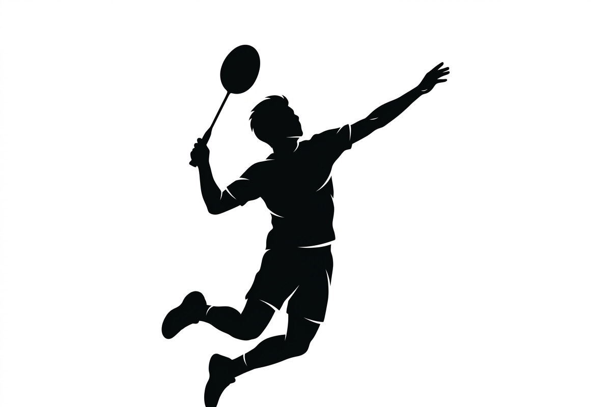 60 Badminton Player Smash Silhouette, a Person Illustration by Amazin_art (Photo 12 of 42)