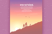 climbing on mountain, a Person Illustration by JulianArt (Thumbnail 2 of 5)