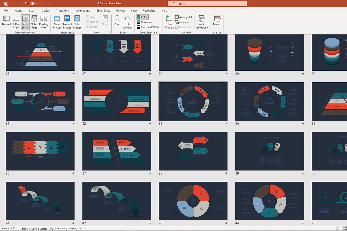 Business PowerPoint Template, a Presentation Template by Infographics project (Photo 11 of 18)