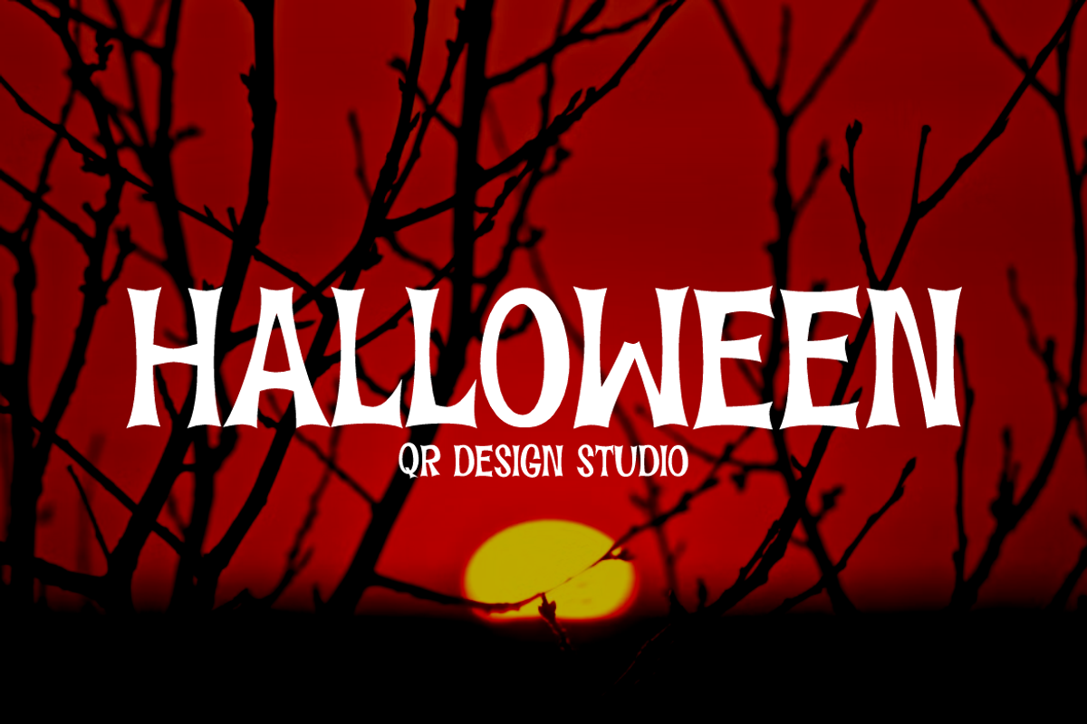 Tinokpa - Halloween Font, a Blackletter Font by QR Design Studio (Photo 2 of 11)