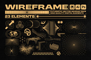 3D WIREFRAME VECTOR GRAPHIC PACK, an Object Graphic by BonkiStudio (Thumbnail 1 of 9)
