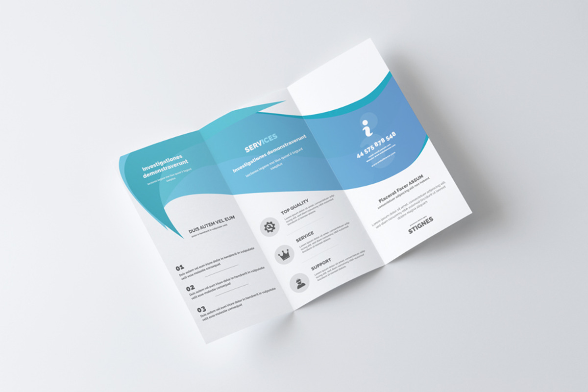Business Trifold Brochure, a Brochure Template by Creative Shop (Photo 2 of 4)