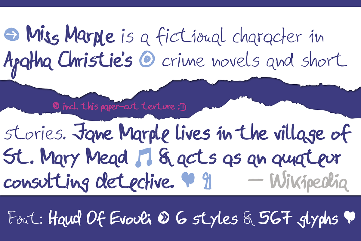 FONT | Hand Of Evouli, a Script Font by Typo Graphic Design (Photo 3 of 5)