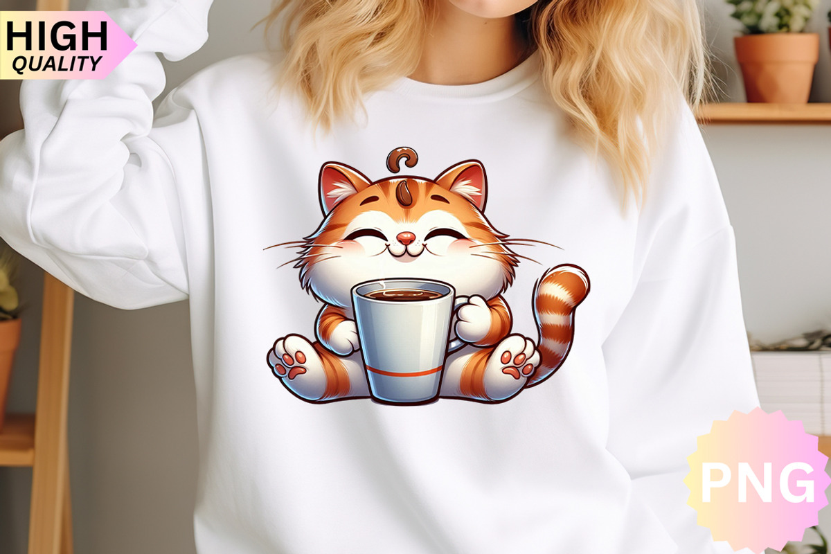 Cat And Coffee Clipart Bundle, a Graphic by crative8112 (Photo 10 of 10)