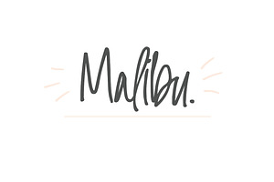 Malibu A Handwritten Font