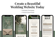 Sage Green Wedding Website Invite, a Landing Page Template by Everyday Perfection (Thumbnail 10 of 10)