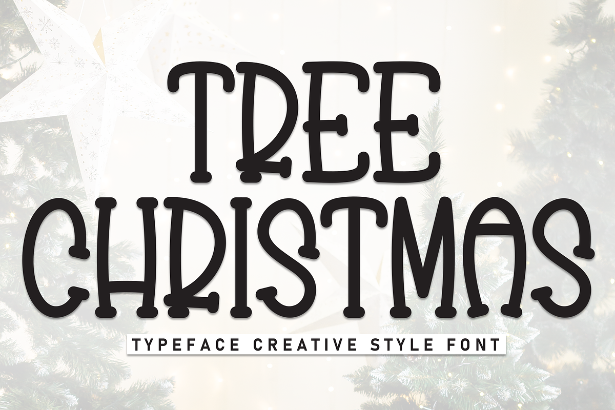 Tree Christmas | Script Font, a Script Font by Scratchones (Photo 1 of 8)