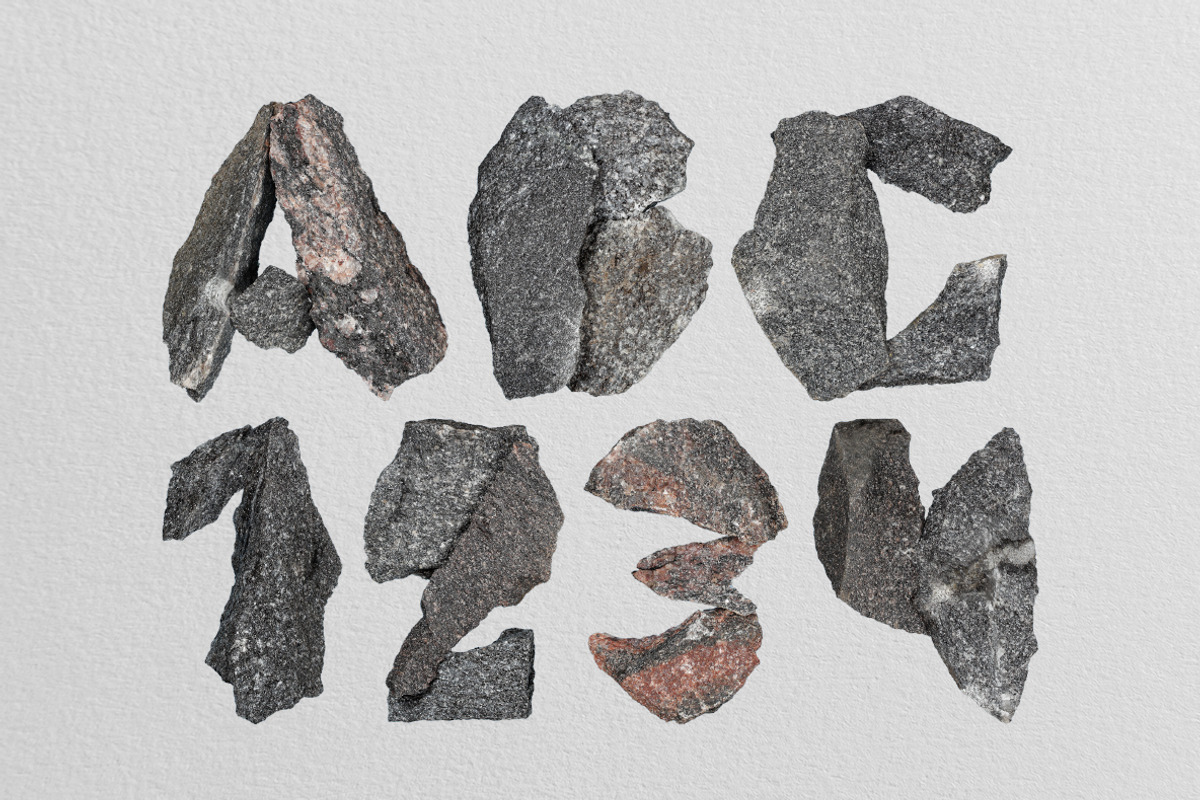 Black Granite Font, a Slab Serif Font by Handmadefont (Photo 5 of 9)