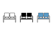 Two Seat Bench Vector Set, an Object Graphic by Artonix (Thumbnail 2 of 3)
