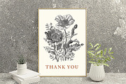 Seamless Set Flowers Poppy Poppies, a Pattern Graphic by Vintage (Thumbnail 9 of 14)