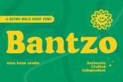Bantzo - Retro Bold Serif, a Serif Font by Nian Keun Studio (Thumbnail 1 of 10)