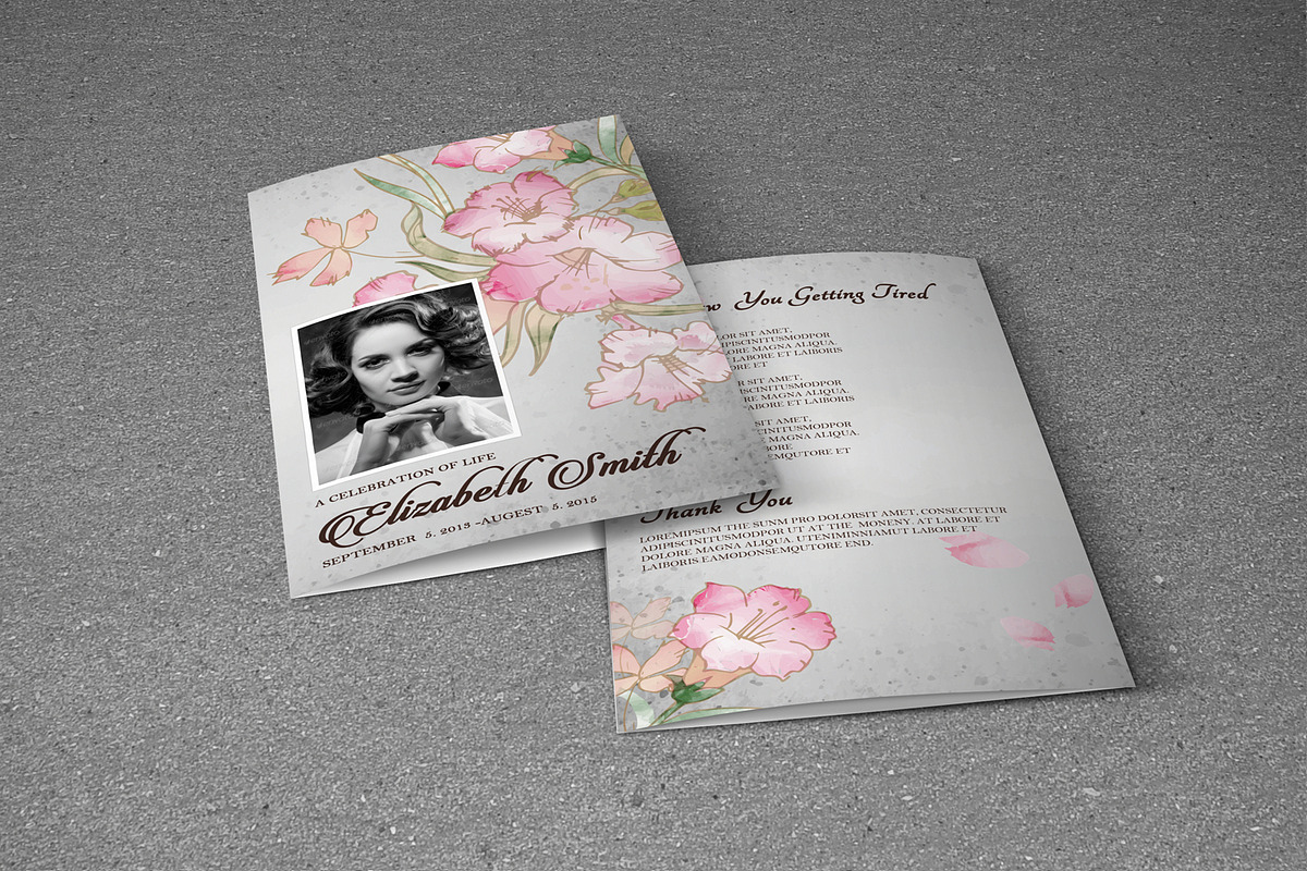Funeral Program Template-V355, a Brochure Template by Template Shop (Photo 4 of 5)