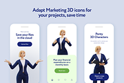 Ladsy Businesswoman 3D Character Set, a 3D by Welovegraphics (Thumbnail 3 of 10)