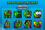 Pepe The Frog Twitch Emotes, an Illustration by FNR Graphics (Thumbnail 1 of 5)