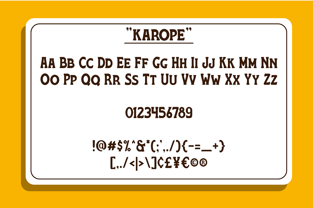 Karope, a Sans Serif Font by Nian Keun Studio (Photo 2 of 10)