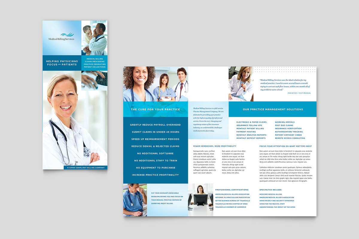 Medical Billing Brochure Template, a Brochure Template by StockLayouts (Photo 4 of 4)