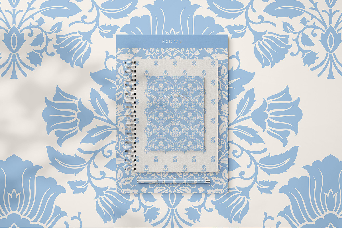Luxury Floral Damask Patterns, a Pattern Graphic by Sonulkaster (Photo 8 of 13)