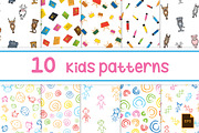 Vector Patterns - Kids, a Pattern Graphic by DeepDesign (Thumbnail 1 of 2)