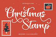 Christmas Stamp-Modern Calligraphy, a Script Font by alifryanzulfikar (Thumbnail 1 of 8)